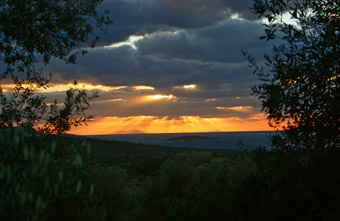 sunset in Lithi -west Chios.