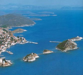 Oinouses small island North East of Chios Island